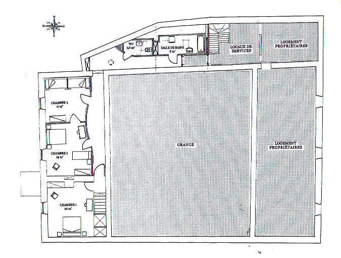 Plan du gite - 1er étage - 98 m2